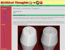 Tablet Screenshot of blogicalthoughts.com
